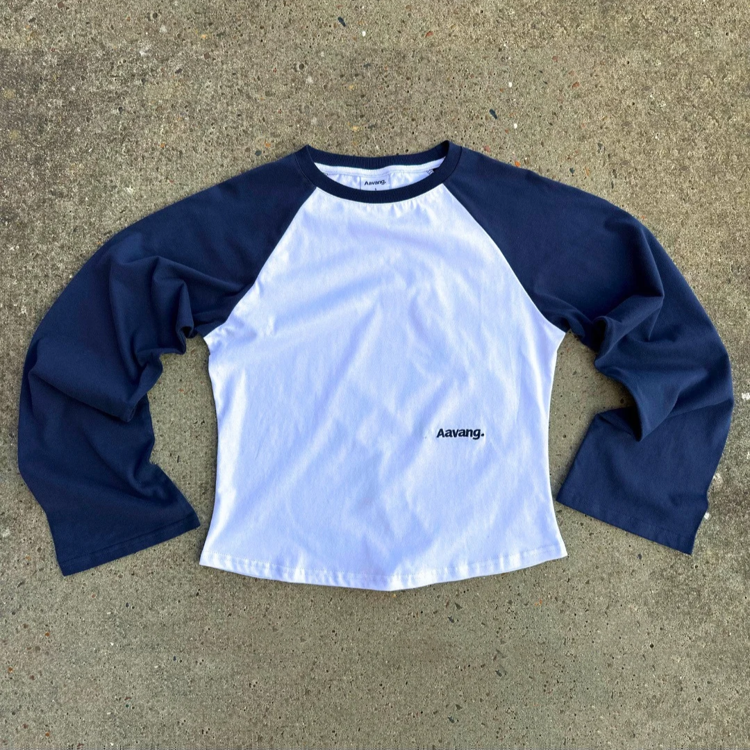 Pro-order / Women's Longsleeve Spliced Mørkeblå. Kommer 15. November